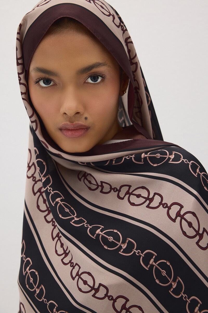 Lumier Zincir Desen - Bordo - 5