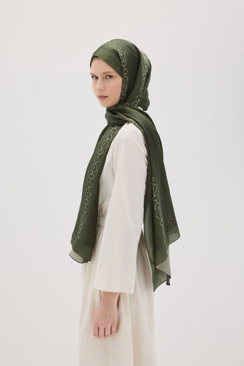 Lumier Zincir Desen - Nefti - Camellia Scarfs (1)