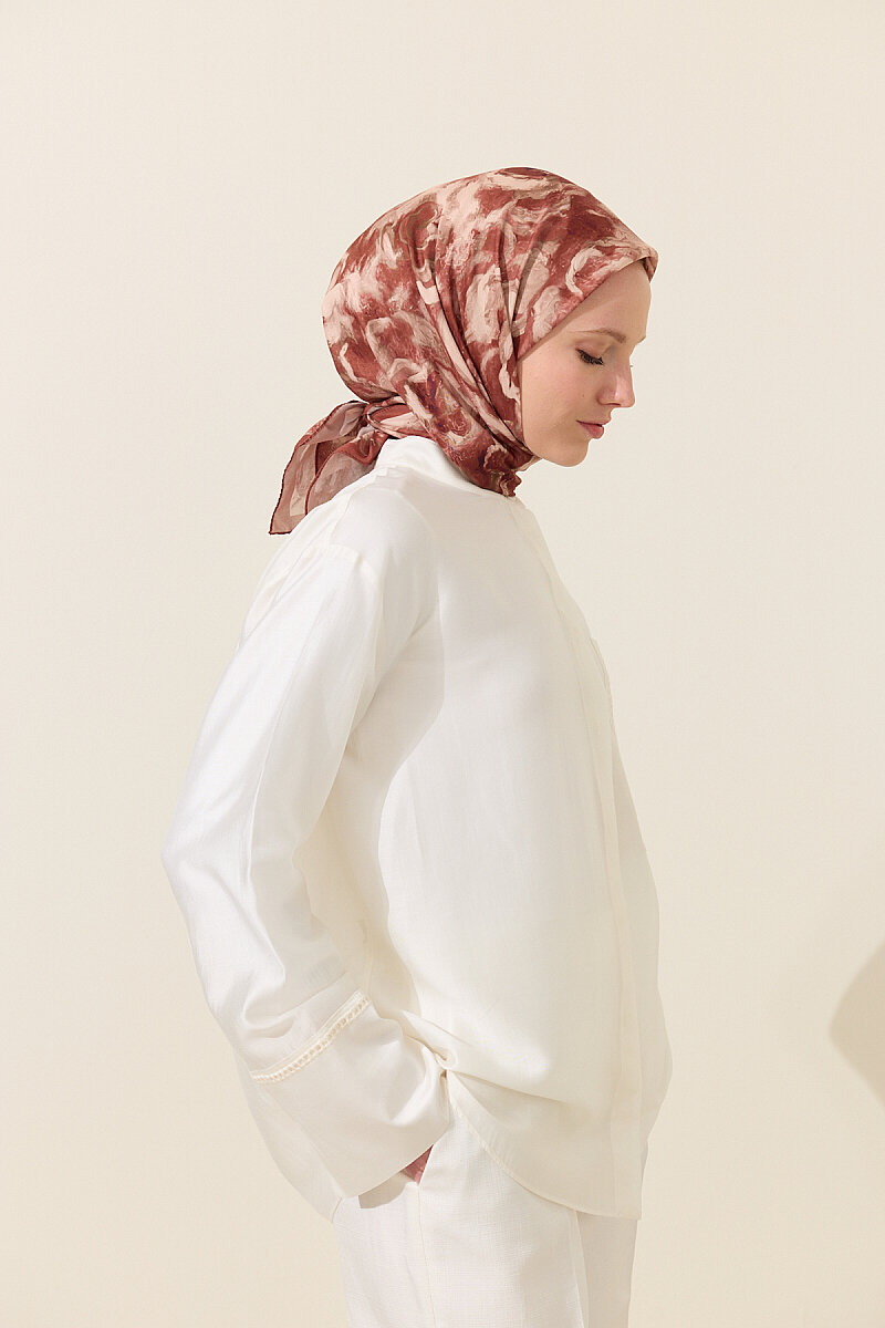 Lumos Soft Eşarp - Kiremit - 3