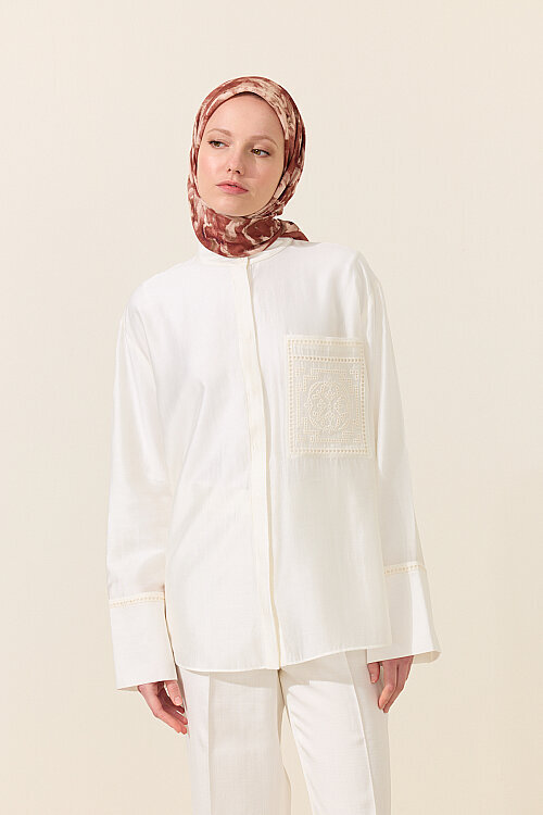 Lumos Soft Eşarp - Kiremit - Camellia Scarfs (1)