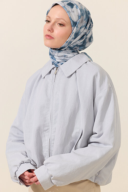 Lumos Soft Eşarp - Mavi - Camellia Scarfs (1)