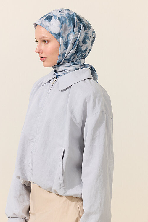 Lumos Soft Eşarp - Mavi - Camellia Scarfs