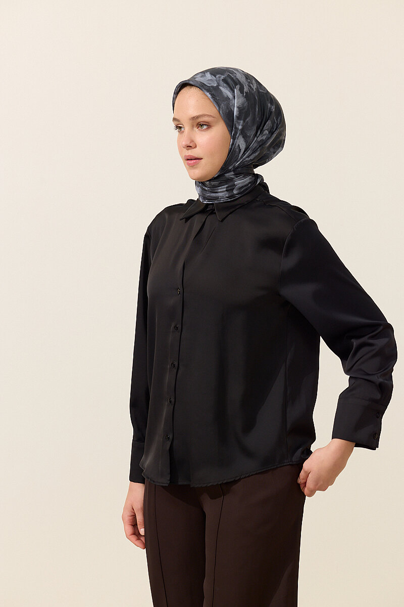 Lumos Soft Eşarp - Siyah - 3