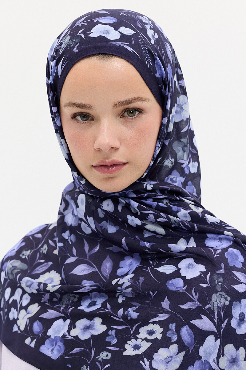 Lyra Rami Şal - Lacivert - 3