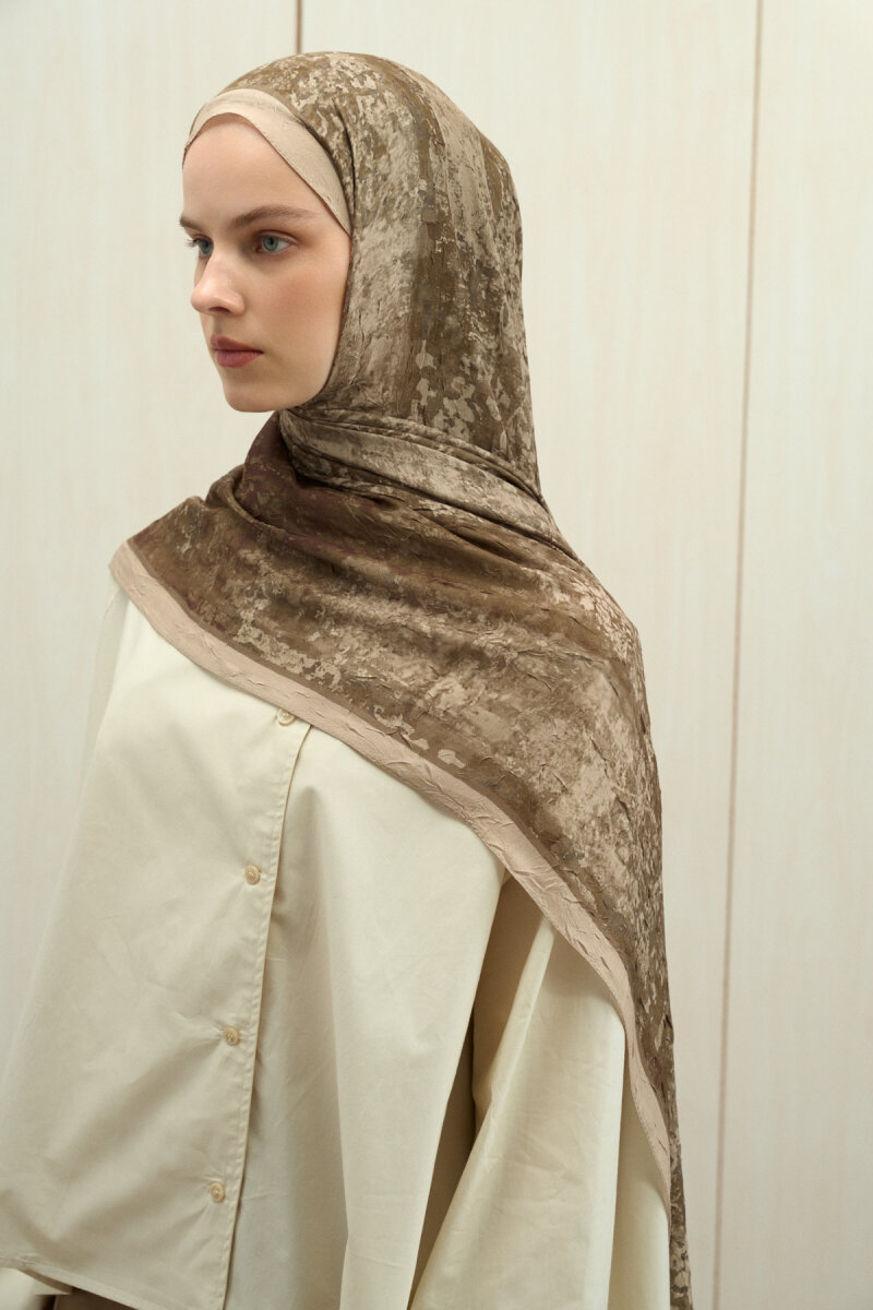 Mahzel Kraş Şal - Haki - 4