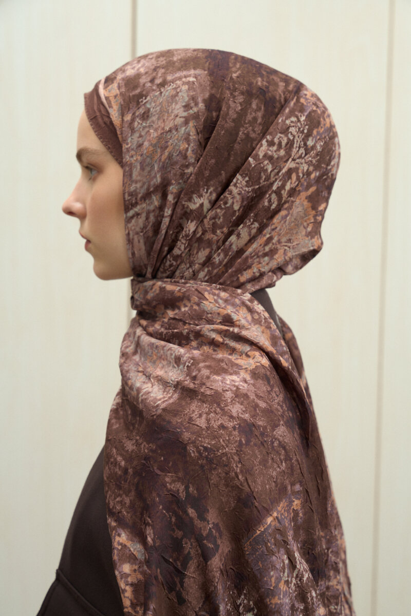 Mahzel Kraş Şal - Mocha - 3