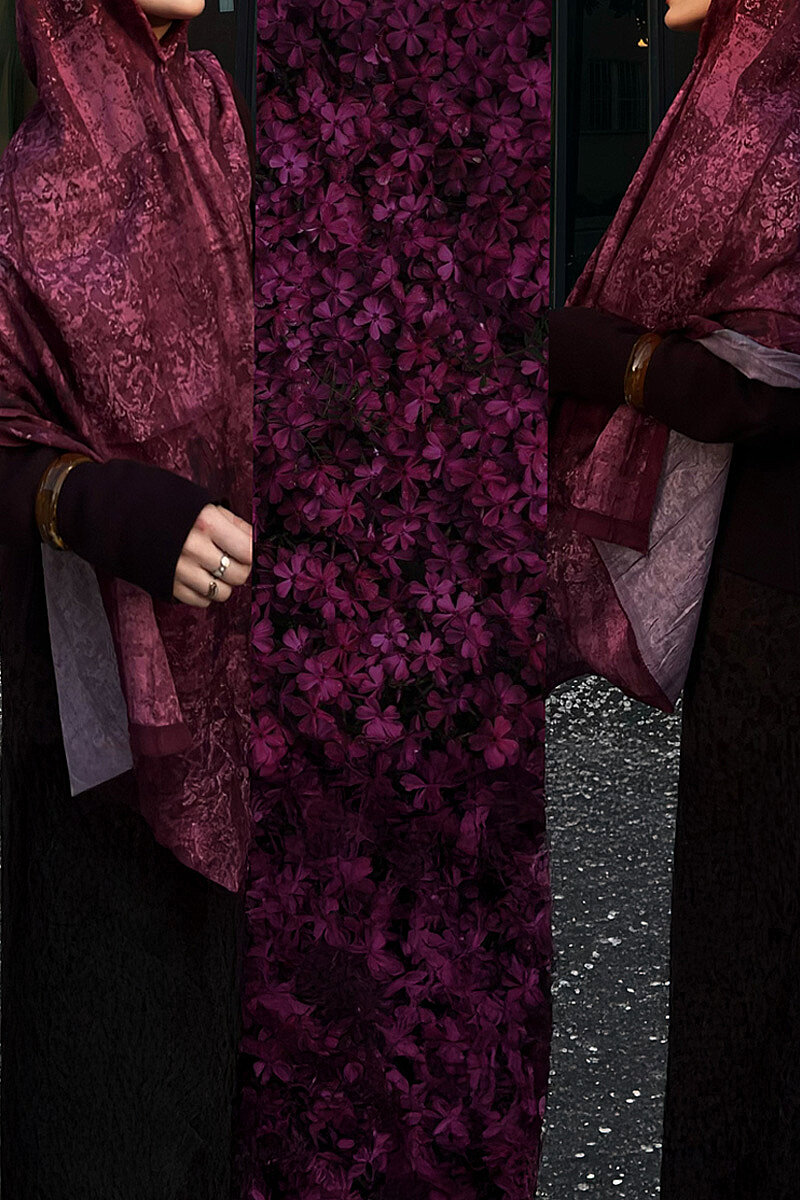 Mahzel Kraş Şal - Mürdüm - 3