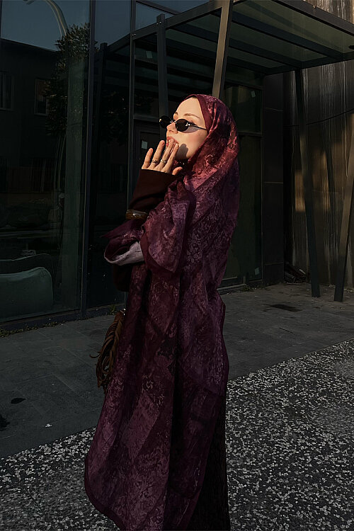 Mahzel Kraş Şal - Mürdüm 