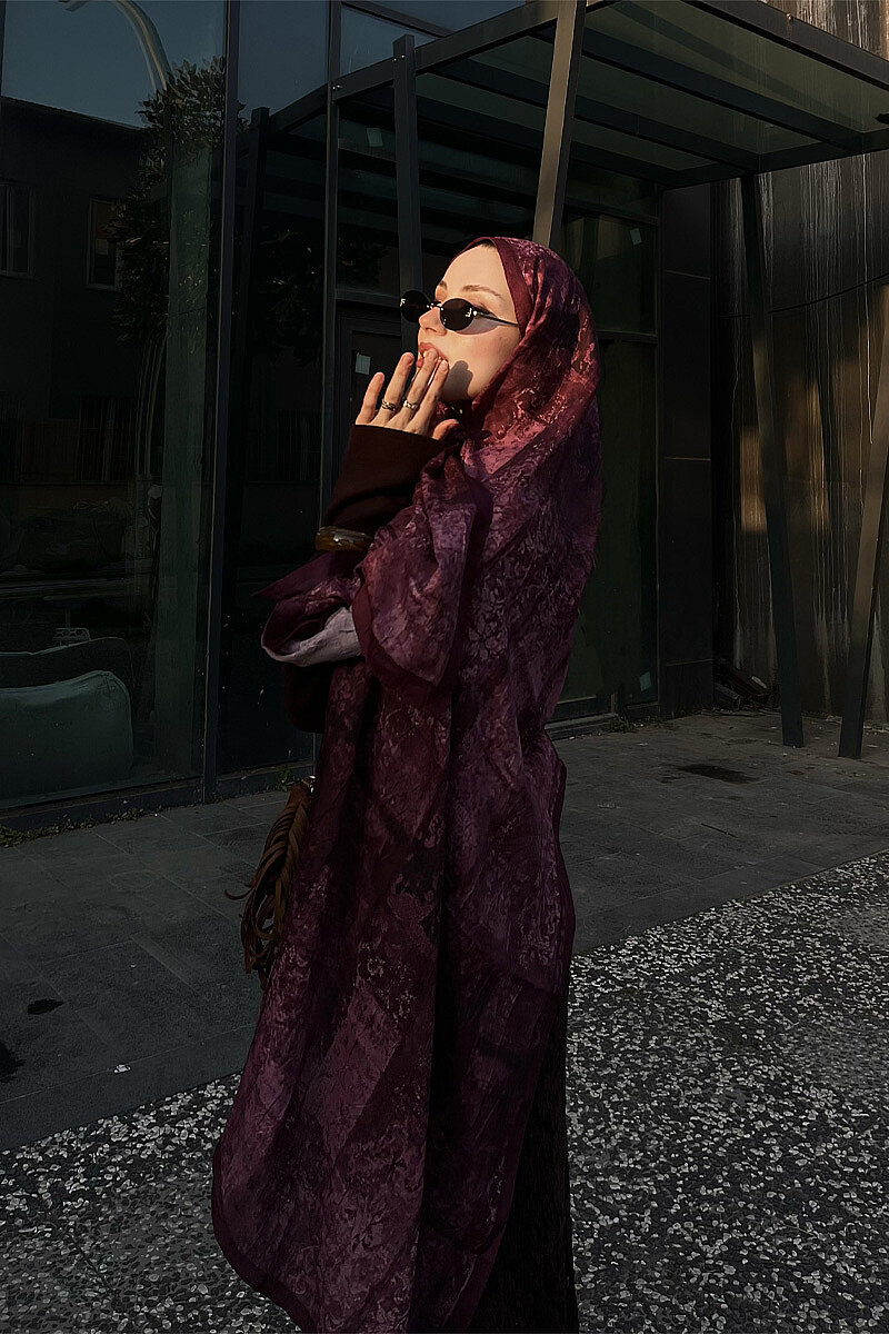 Mahzel Kraş Şal - Mürdüm - 1