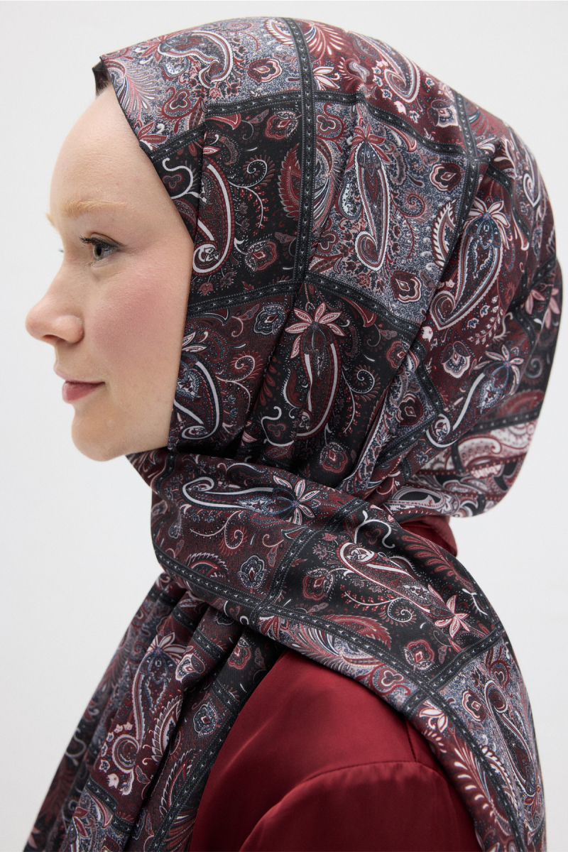 Marly Soft Şal - Bordo - 4