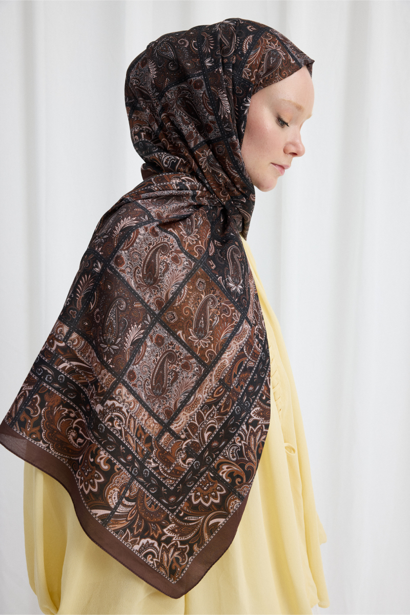 Marly Soft Şal - Kahve - 4