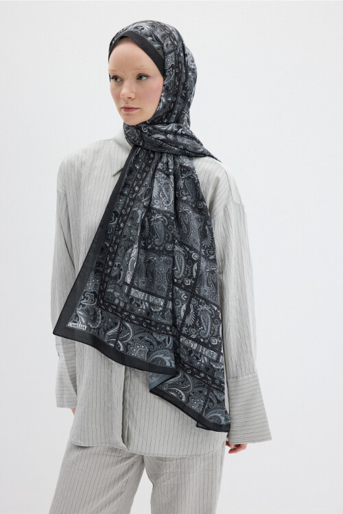 Marly Soft Şal - Siyah - Camellia Scarfs (1)