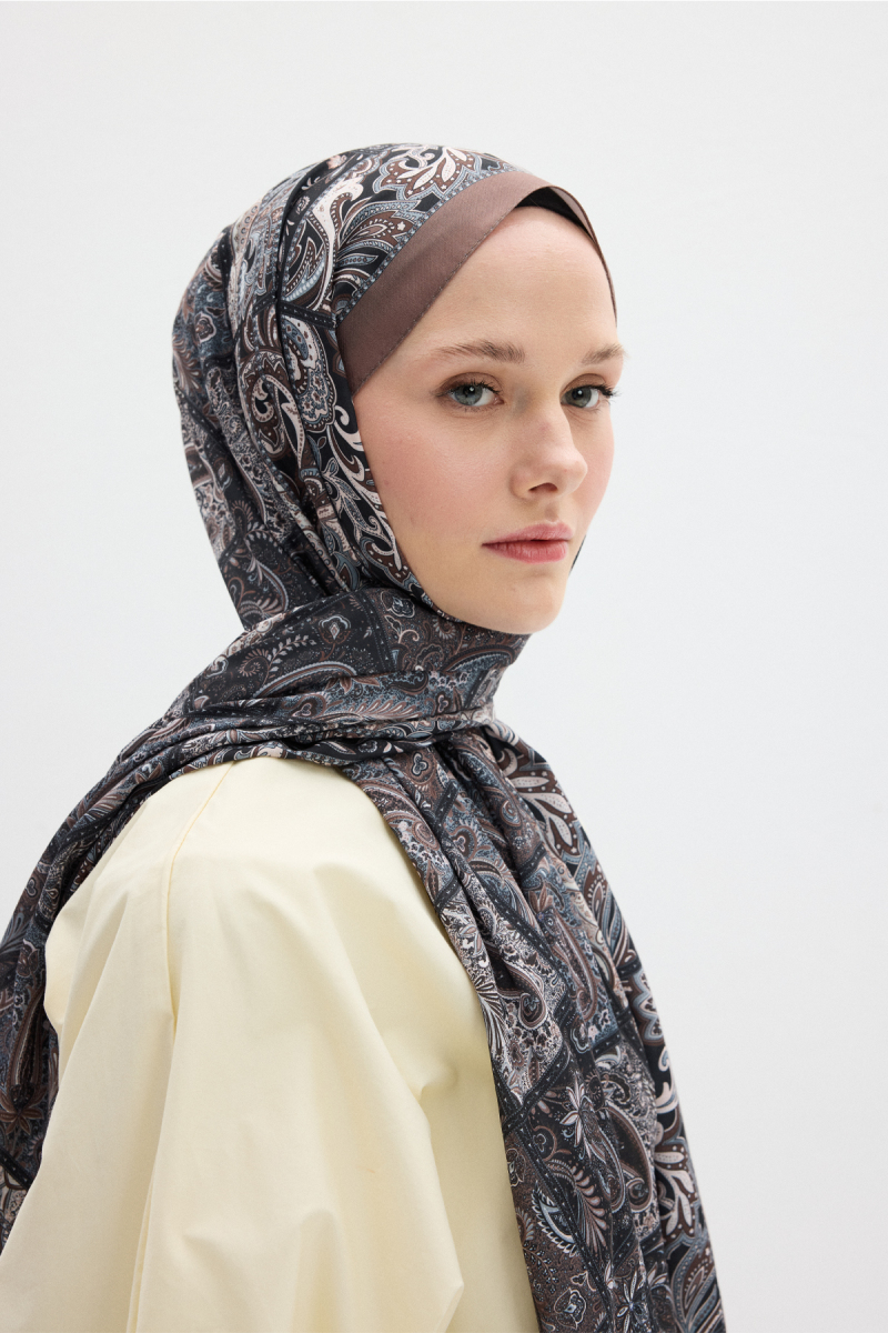 Marly Soft Şal - Tozlu Kahve - 3