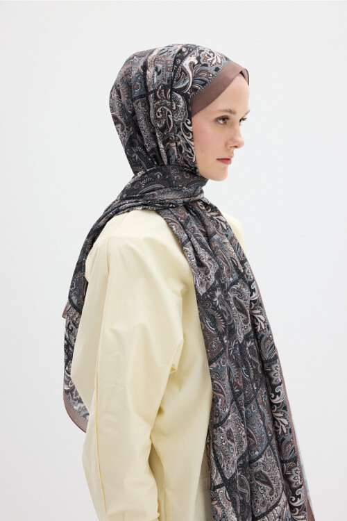 Marly Soft Şal - Tozlu Kahve - Camellia Scarfs (1)