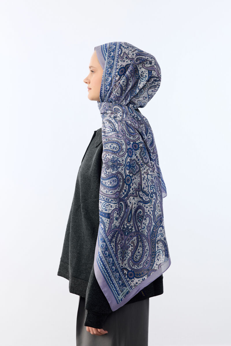 Marrakech Desen Şal - Lila - 4