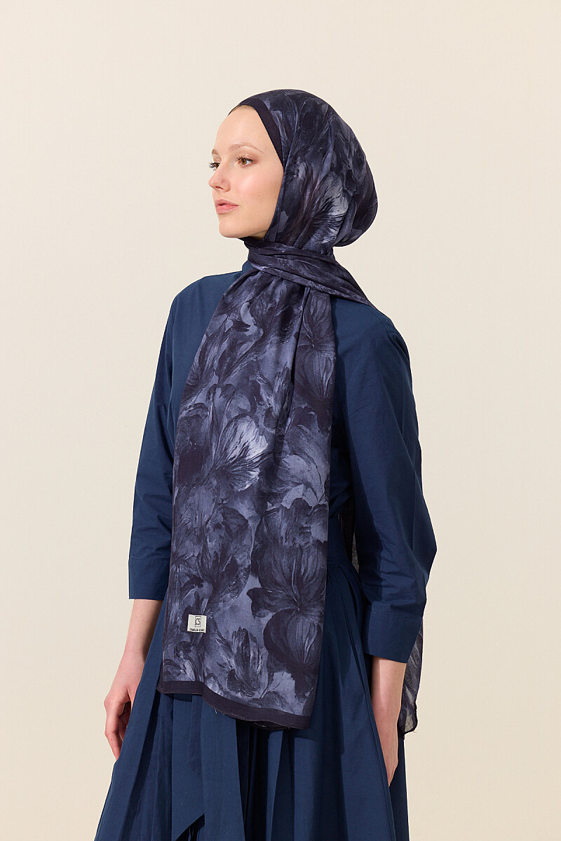 Matcha Rami Şal - Lacivert - 3