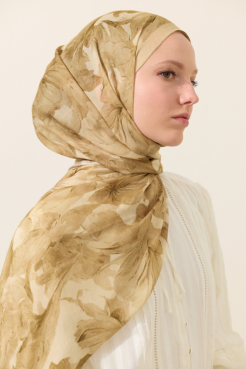 Matcha Rami Şal - Tereyağ Sarısı - 4
