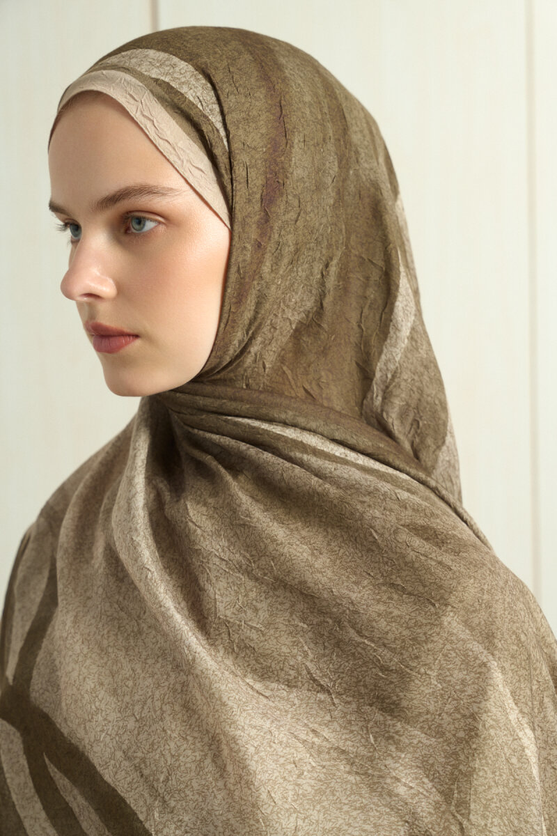 Meyus Kraş Şal - Olive - 4