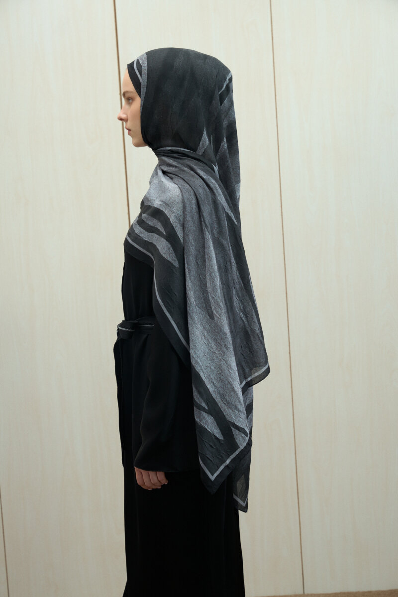 Meyus Kraş Şal - Siyah - 3