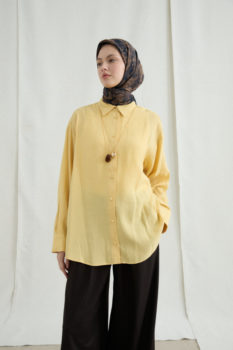 Mona Pamuk Viskon Eşarp - Siyah Bej - 1