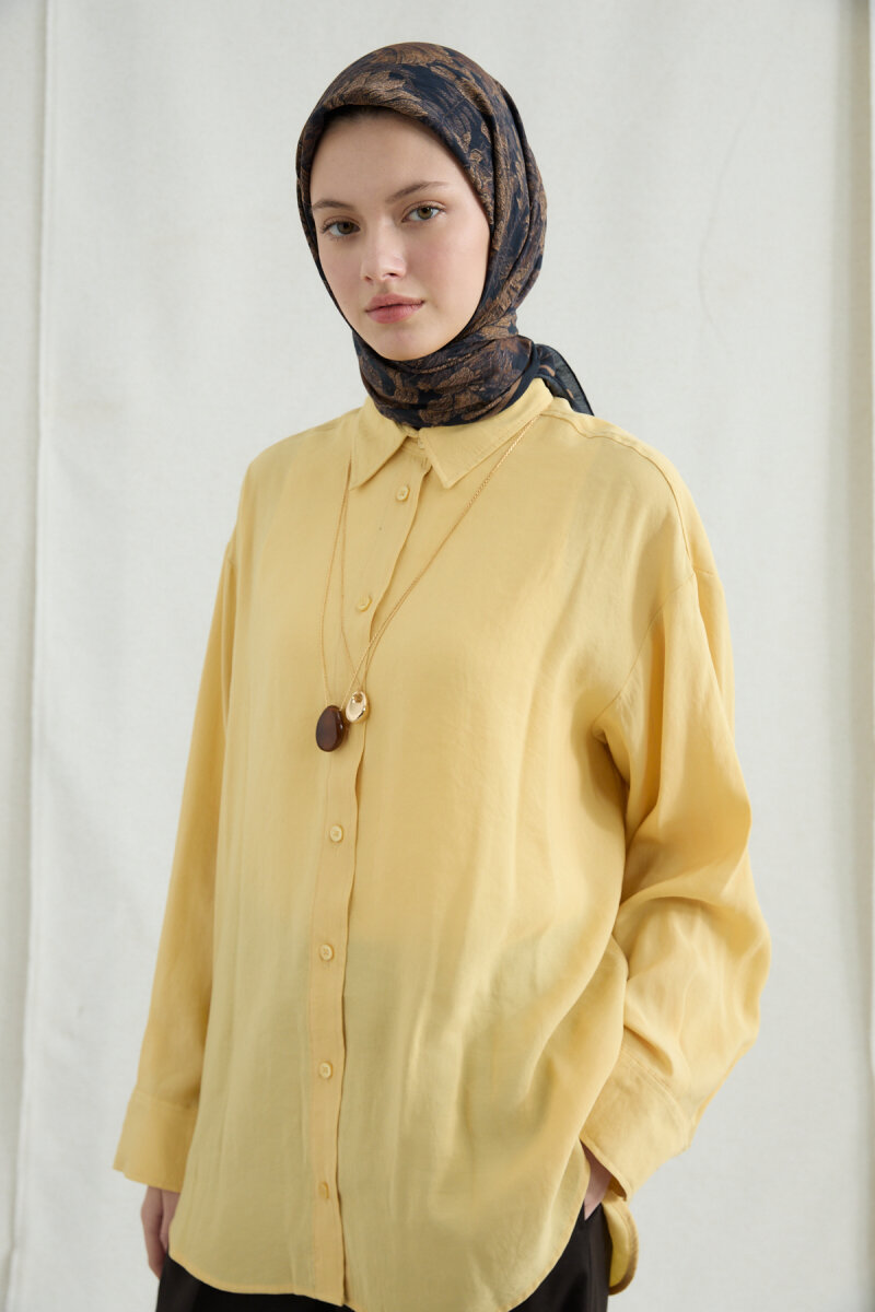 Mona Pamuk Viskon Eşarp - Siyah Bej - 2