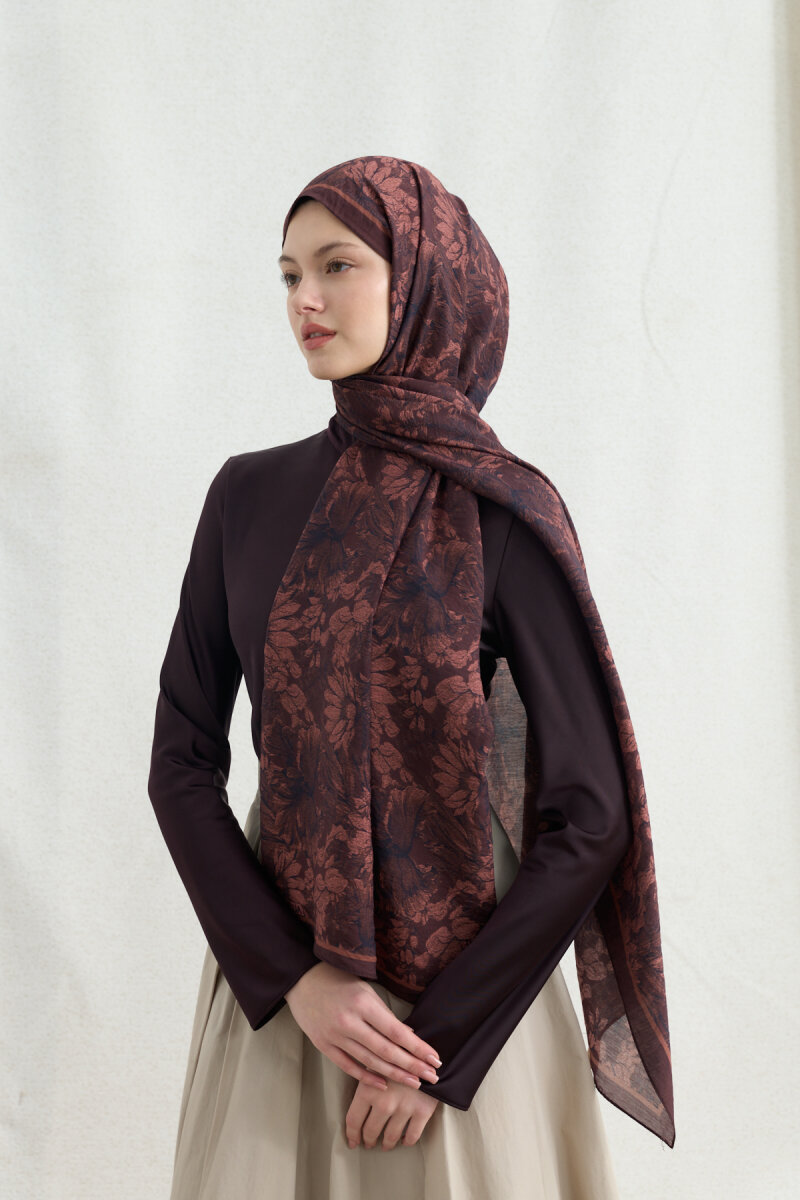Mona Pamuk Viskon Şal - Erik Çürüğü - 2