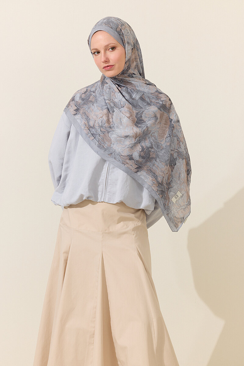 Monaco Kraş Şal - Gri - 3