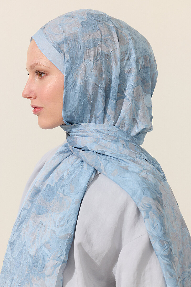 Monaco Kraş Şal-Mavi - 4