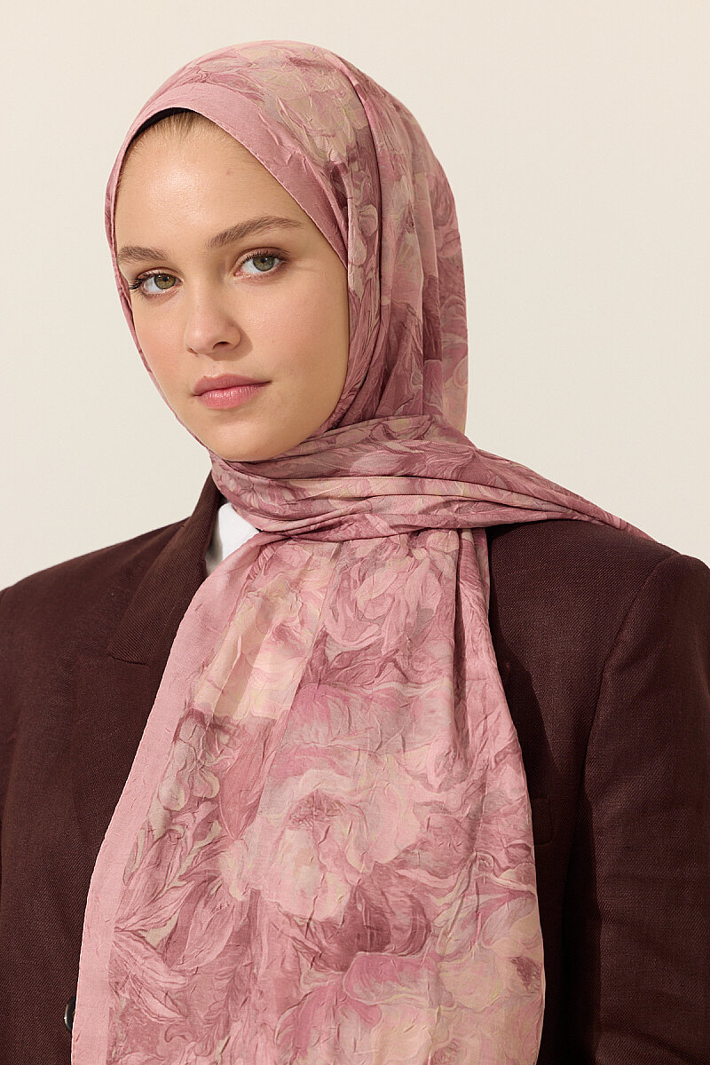 Monaco Kraş Şal - Pembe - 3