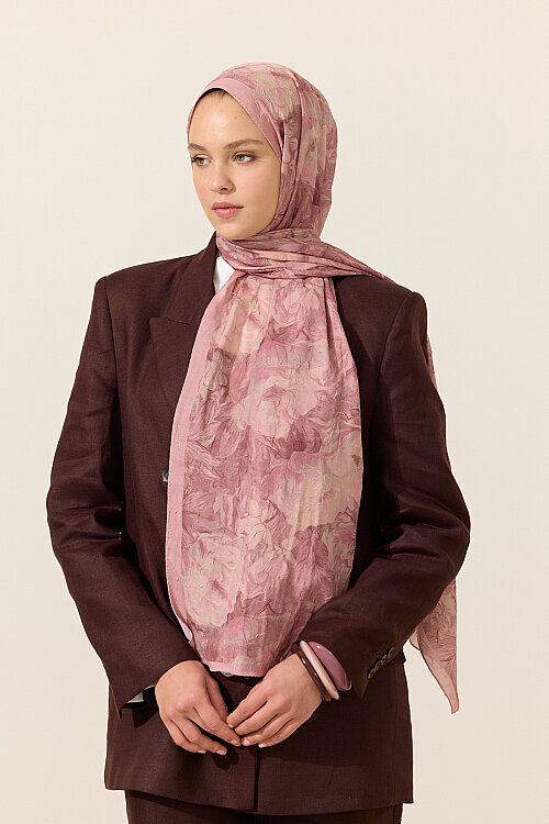 Monaco Kraş Şal - Pembe 
