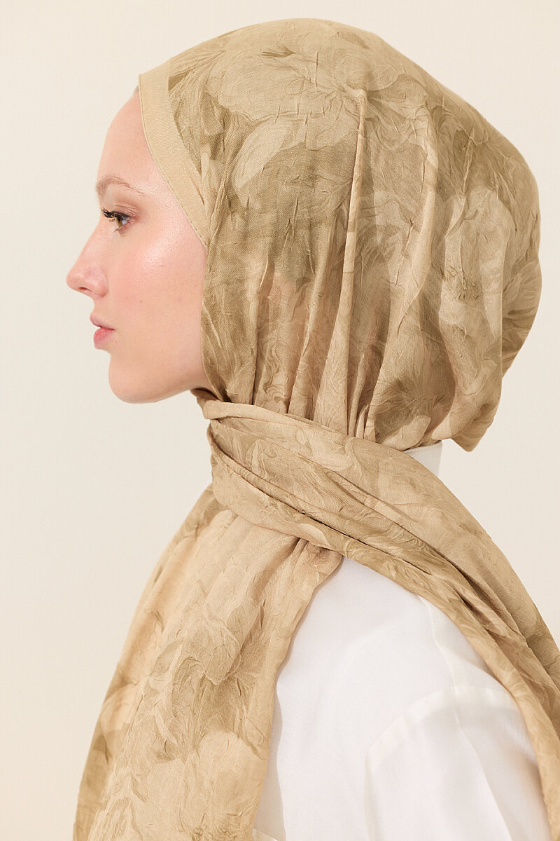 Monaco Kraş Şal - Tereyağ Sarısı - 4