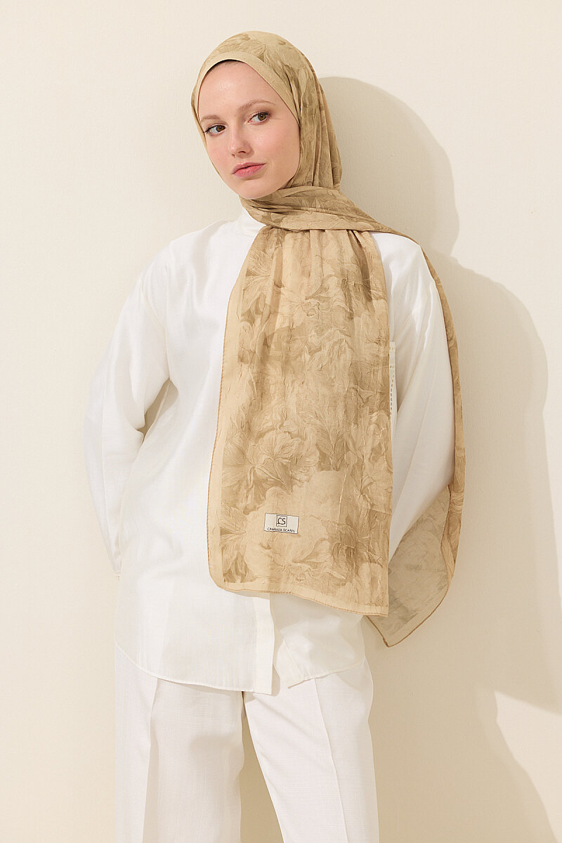 Monaco Kraş Şal - Tereyağ Sarısı - 2