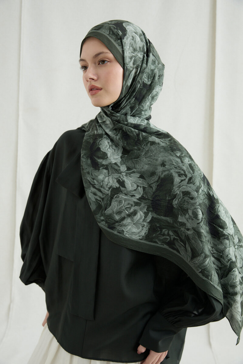 Monaco Kraş Şal - Yeşil - 3