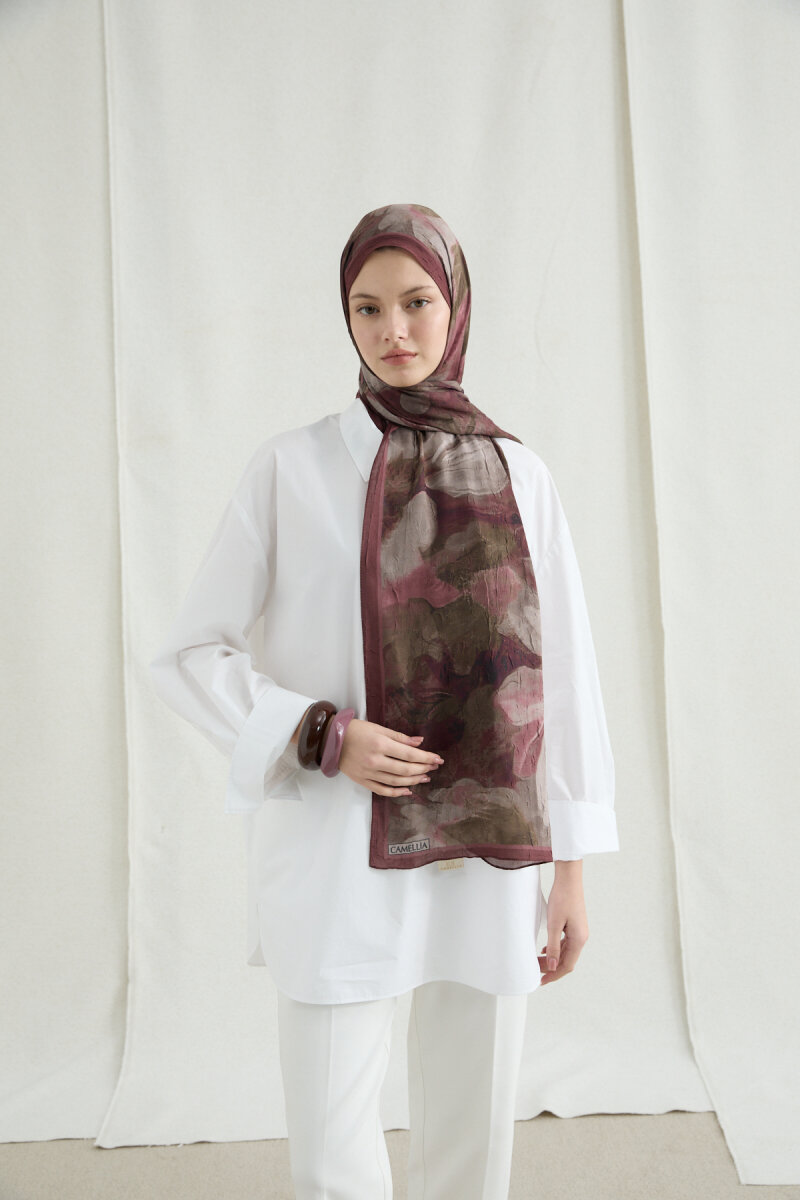 Nars Kraş Şal - Bordo - 1