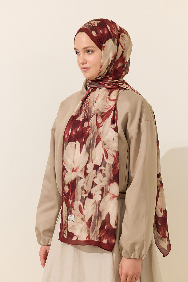 Noa Rami Şal - Bordo - 2