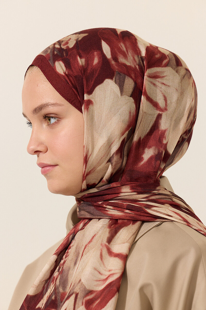 Noa Rami Şal - Bordo - 4