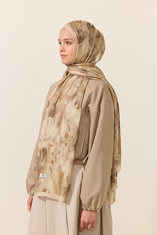 Noa Rami Şal - Kum - Camellia Scarfs (1)