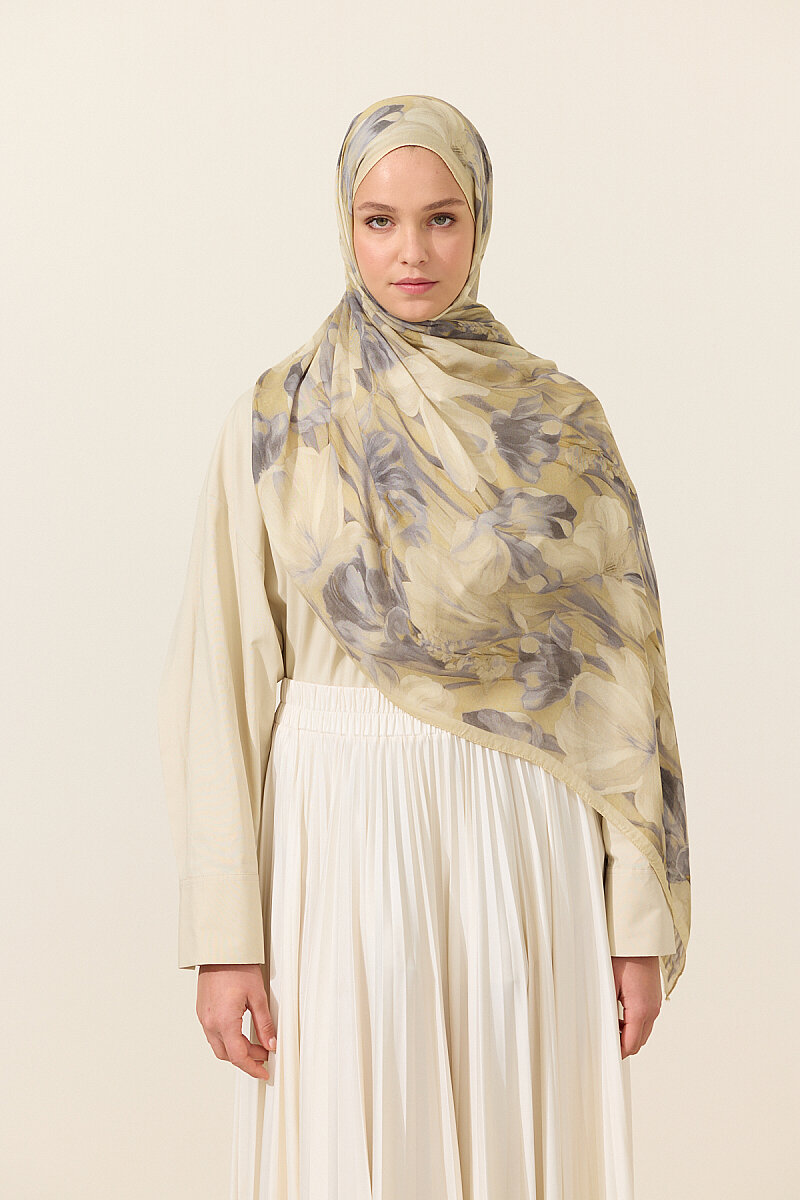 Noa Rami Şal - Sarı Gri - 1