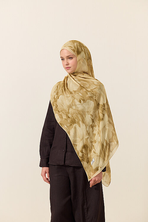 Noa Rami Şal - Tereyağ Sarısı - Camellia Scarfs (1)