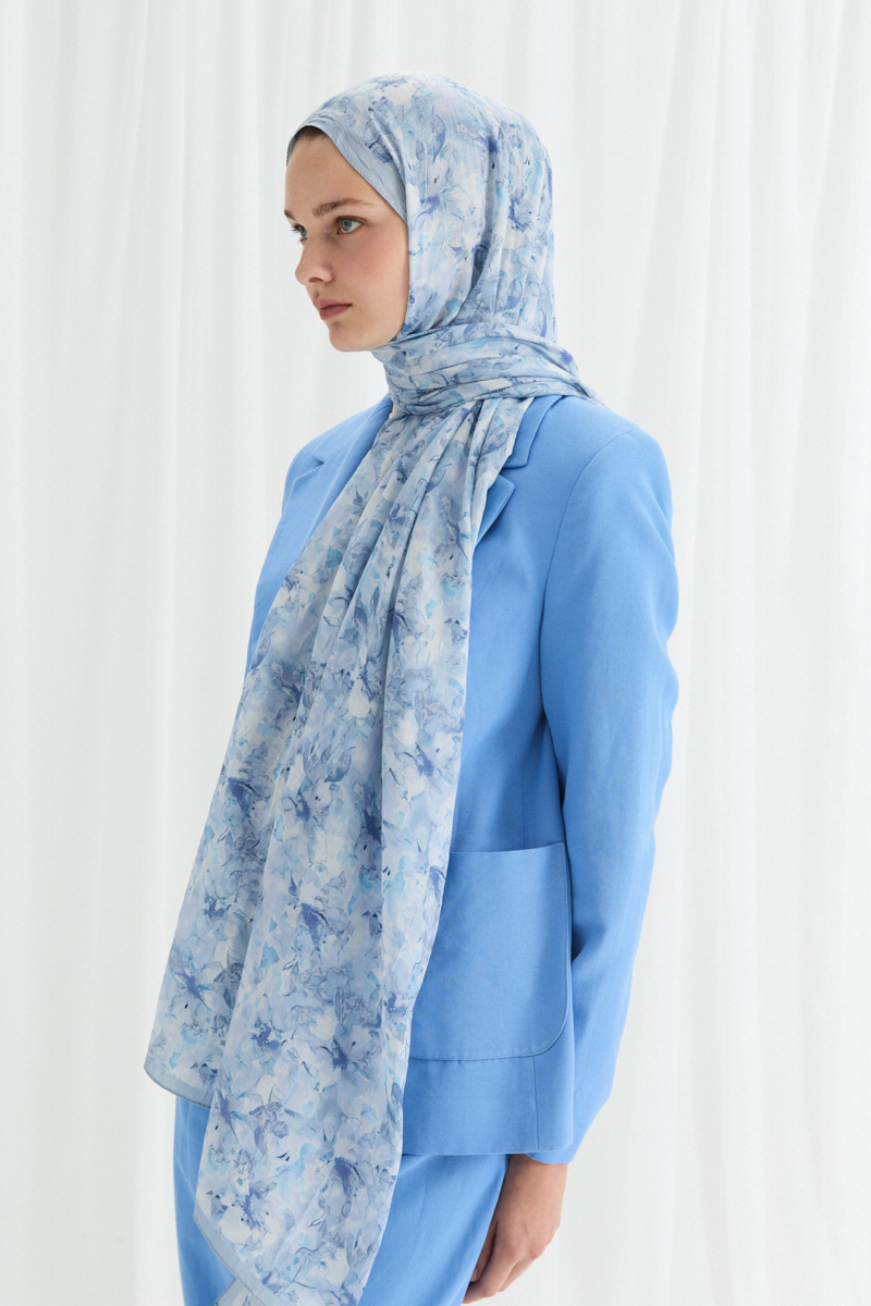Olivia Kraş Şal - Bebe Mavisi - 3