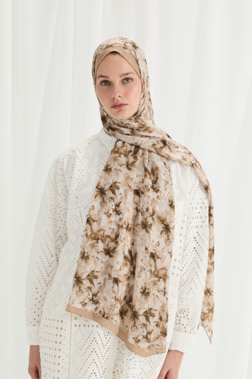 Olivia Kraş Şal - Kum 