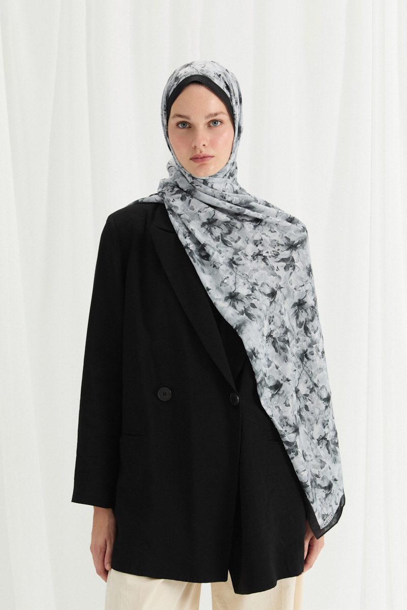 Olivia Kraş Şal - Siyah - 1