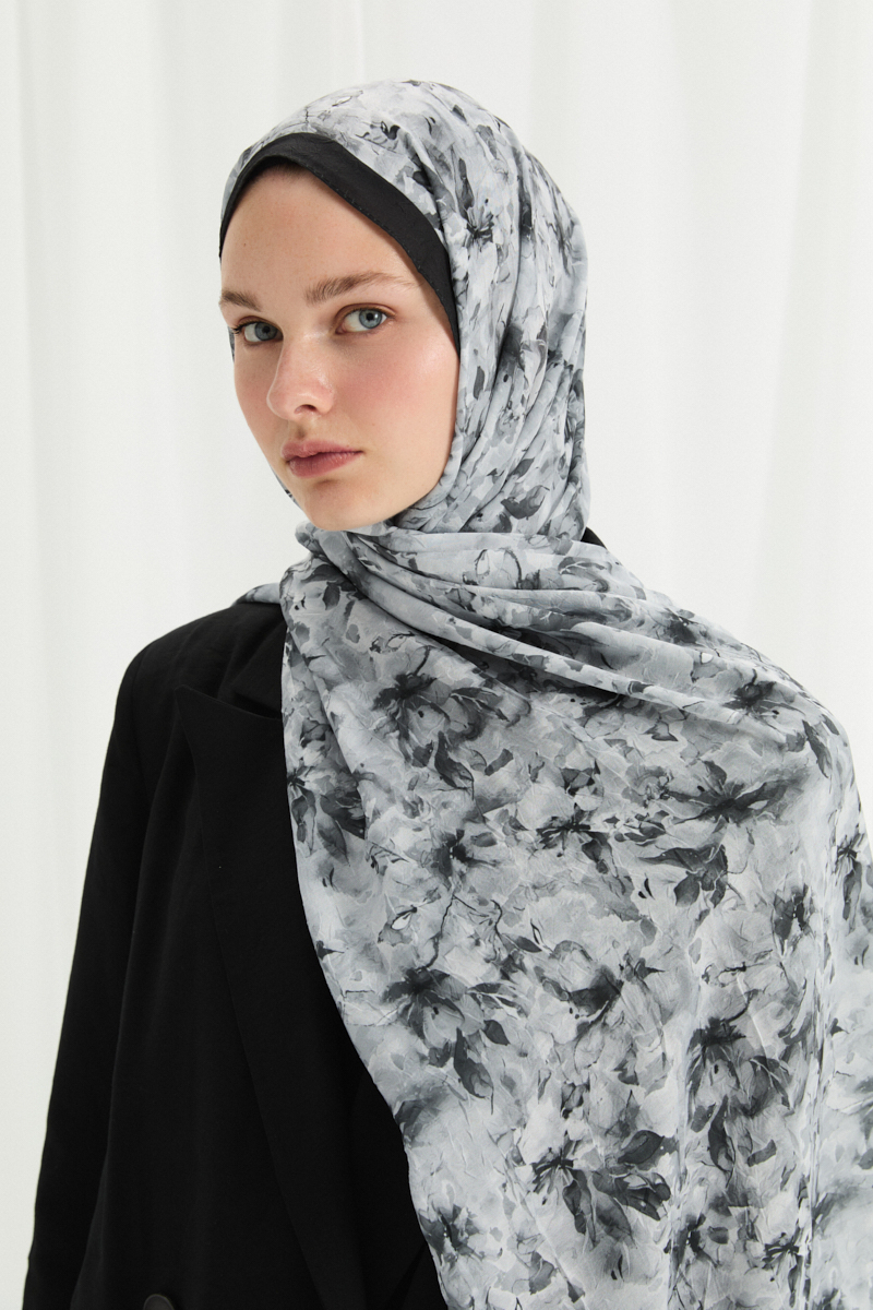 Olivia Kraş Şal - Siyah - 4