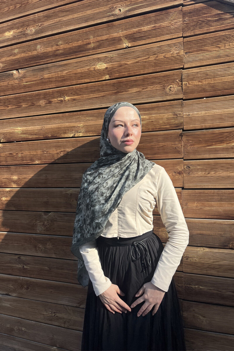 Olivia Kraş Şal - Yeşil - 3