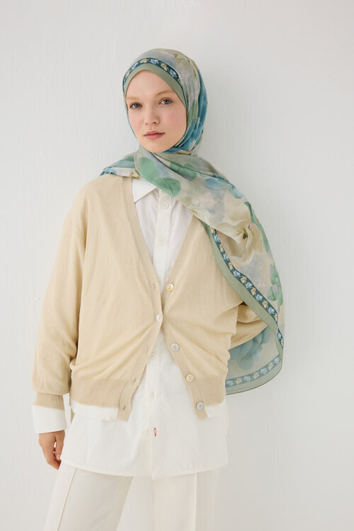 Opera Kraş Şal - Mint 