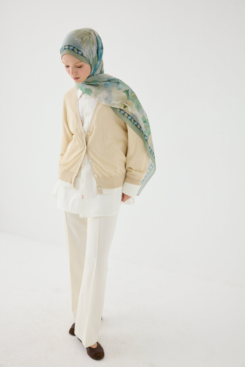 Opera Kraş Şal - Mint - 2