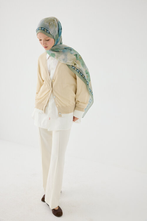 Opera Kraş Şal - Mint - Camellia Scarfs (1)