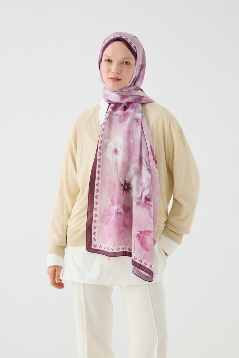 Opera Kraş Şal - Mürdüm - 1