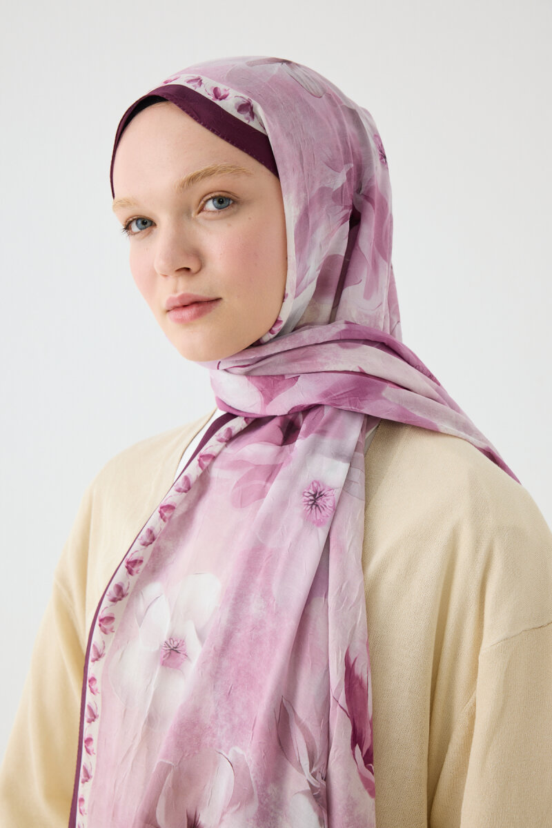 Opera Kraş Şal - Mürdüm - 3