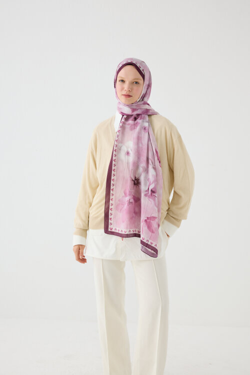 Opera Kraş Şal - Mürdüm 